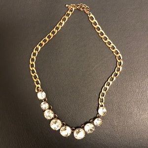 Gold costume necklace